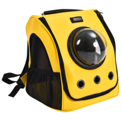 Рюкзак-переноска для кошек Xiaomi Little Beast 26.5х32х36 см space yellow