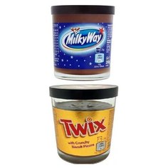 Шоколадная паста Twix+Milky Way (2шт по 200гр.) Mars