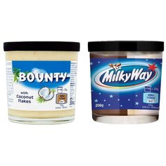 Набор шоколадных паст Bounty + MilkyWay (2 шт. по 200 г.) Mars