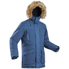 Куртка теплая водонепроницаемая для зимних походов мужская SH500 U-WARM., размер: S, цвет: Темно-Синий QUECHUA Х Декатлон Decathlon