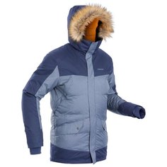 Куртка легкая теплая водонепроницаемая для зимних походов мужская SH500 X-WARM., размер: XL, цвет: Асфальтово-Синий/Асфальтово-Синий QUECHUA Х Декатлон Decathlon