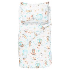 Постельное белье 1.5-спальное Forest kids Dreamers, бязь, 1 наволочка 50 х 70 см, белый