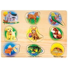 Рамка-вкладыш Melissa & Doug Домашние животные (342M), 8 дет.