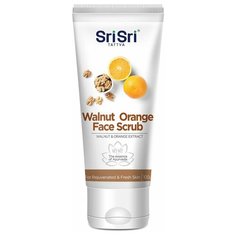 Скраб для лица Sri Sri Tattva с грецким орехом и апельсином/ Walnut Orange Face Scrub - 100g