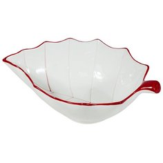 Салатник Лист красный 24*17*7 см Rettal