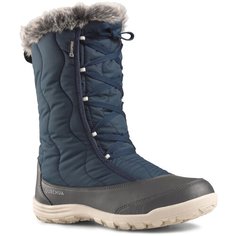 Сапоги зимние теплые водонепроницаемые на шнурках женские SH500 X-WARM QUECHUA Х Decathlon Темно-Синий 39