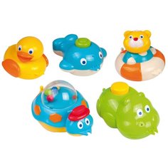 Набор для ванной Canpol Babies 5 фигурок (2/594) голубой/зеленый/желтый