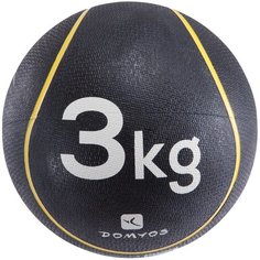 МЕДБОЛ 3 кг диаметр 22 см ЖЕЛТЫЙ NYAMBA X Декатлон Decathlon