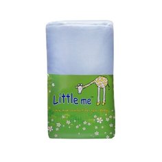 Многоразовые пеленки Little Me теплый трикотаж 90х120 голубой