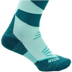 Носки лыжные 500, размер: 35/37, цвет: Бирюзовый/Синий/Серо-Голубой WEDZE Х Декатлон Decathlon
