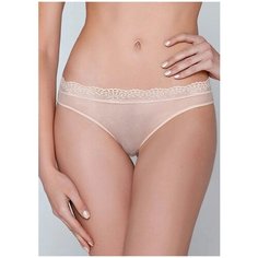 Alla Buone Трусы слипы из сетки с кружевом, размер XL(50), бежевый