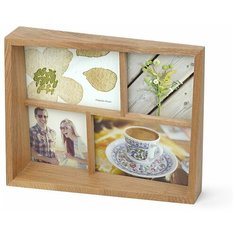 Мультирамка Edge натуральное дерево Umbra