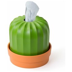 Держатель для салфеток Cactiss, оранжевый с зеленым Qualy