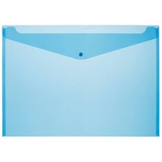 Attache Папка-конверт на кнопке А3 180 мкм, 5 шт голубой