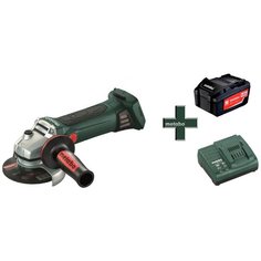 Аккумуляторная УШМ Metabo W 18 LTX 125 4.0Ah x1 коробка (2021), 125 мм