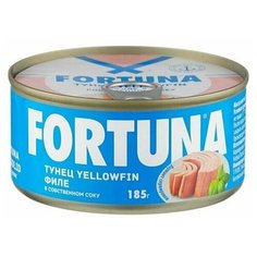 Тунец Fortuna yellowfin филе в собственном соку, 185 г х 6шт Фортуна