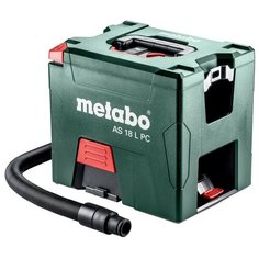 Профессиональный пылесос Metabo AS 18 L PC без аккумулятора (602021850), зеленый