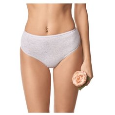 LUI et ELLE Трусы стринги с высокой посадкой Classic, размер 2 (S), melange gris