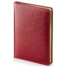 Ежедневник Альт Sidney Nebraska недатированный, искусственная кожа, А5, 136 листов, бордовый