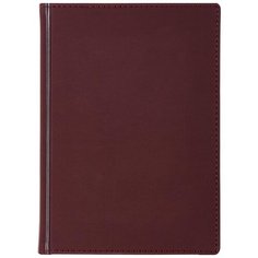 Ежедневник Альт Velvet недатированный, искусственная кожа, А5, 136 листов, бордовый