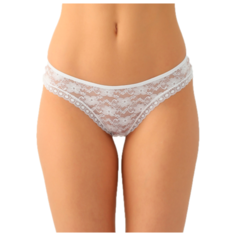 LUI et ELLE Трусы Resille бразилиана низкой посадки, размер 3 (M), blanc