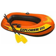 Надувная лодка "Explorer 200-Set" INTEX