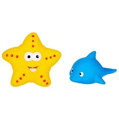 Набор для ванной Жирафики Дельфин и морская звезда (681272) желтый/голубой