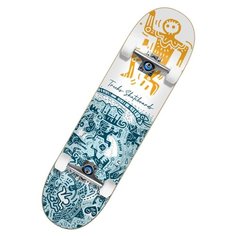 Скейтборд Tricks Skateboards Tribal, 31.6x7.75, черный/разноцветный