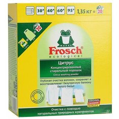 Порошок стиральный Frosch Citrus для белого белья концентрат 1.35кг в пакете
