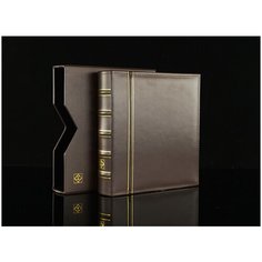 Альбом для монет CLOPSETL в футляре Leuchtturm из натуральной кожи с 12 скользящими листами