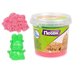Кинетический песок Color Puppy 0,5 кг, Розовый, 3D формочка (231284)