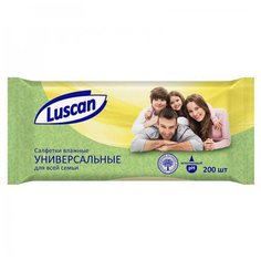 Влажные салфетки Luscan универсальные, 200 шт.