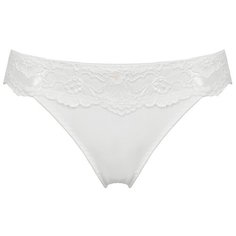 Alla Buone Трусы слипы низкой посадки с кружевными вставками, размер M(46), bianco
