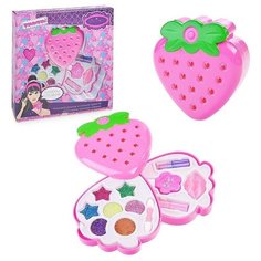 Набор декоративной косметики Bondibon Eva Moda, Box 25*23*4,7 см, Косметичка-ягодка 2-уровневая (ВВ1774)