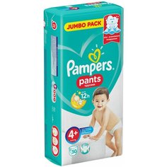 Pampers трусики Pants 4 (9-15 кг), 50 шт.