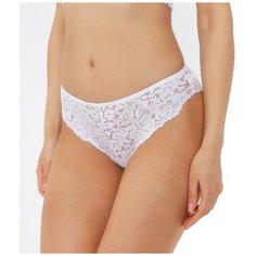 Alla Buone Трусы бразилиана средней посадки кружевные, размер XL(50), bianco