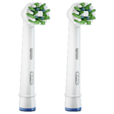 Набор насадок Oral-B Cross Action CleanMaximiser для электрической щетки, белый, 2 шт.