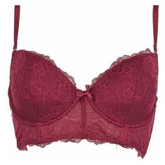 Бюстгальтер Innamore Basic Lace, размер 4B (80B), sangria