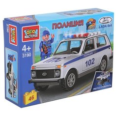 Конструктор ГОРОД МАСТЕРОВ Lada 4х4 3190 Полиция