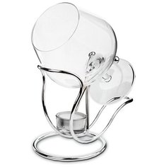 Бокал для коньяка на подставке с подогревателем Гамма GA2007300AL Металл, стекло Chinelli