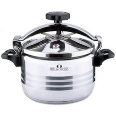 Bella Cucina / Кастрюля скороварка, 7л / Кастрюля с крышкой / Кастрюля для приготовления из нержавеющей стали / Мультиварка скороварка/ Посуда для индукционной плиты