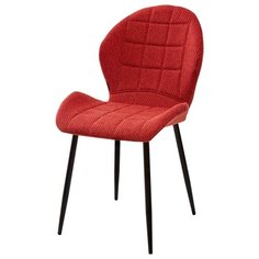 Стул FLOWER RED / 2 шт. / Красный, ткань, черный металлический каркас / для кухни, для гостиной / TRF-04 / M-City