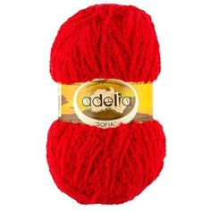 Пряжа Adelia Sofia, 100% полиэстер, 10*50 г, 90 м+-6 м, №20, красный