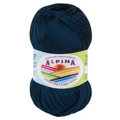 Пряжа Alpina Sati, 100% мерсеризованный хлопок, 10*50 г, 170 м+-10 м, №106, темно-синий