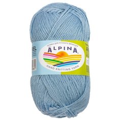 Пряжа Alpina Ariel, 98% акрил, 2% пайетки, 10*50 г, 150 м+-10 м, 10, светло-голубой