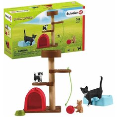 Игровой набор Schleich Комплекс для кошки и котят (42501)