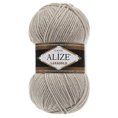 Пряжа Alize Lanagold (Ланаголд) 585 камень 49% шерсть, 51% акрил 100г 240м 5шт