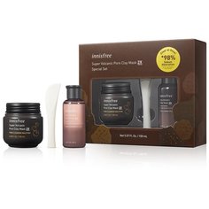 Набор глиняной маски 2X с вулканическими кластерами для очищения пор Innisfree