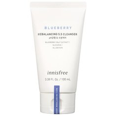 Innisfree Балансирующая очищающая пенка с экстрактом черники 100 мл, Blueberry Rebalancing 5.5 Cleanser.