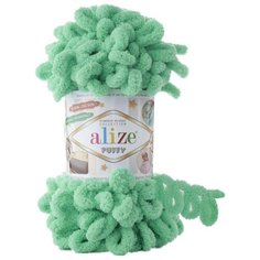 Пряжа Alize Puffy (Пуффи) 741 мята 100% микрополиэстер 100г 9м 5шт